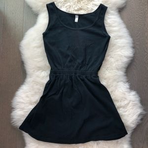 American Apparel cinch waist dress forest green